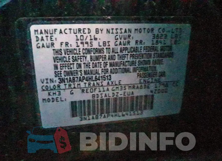 3N1AB7AP4HL641513 Photo# 12