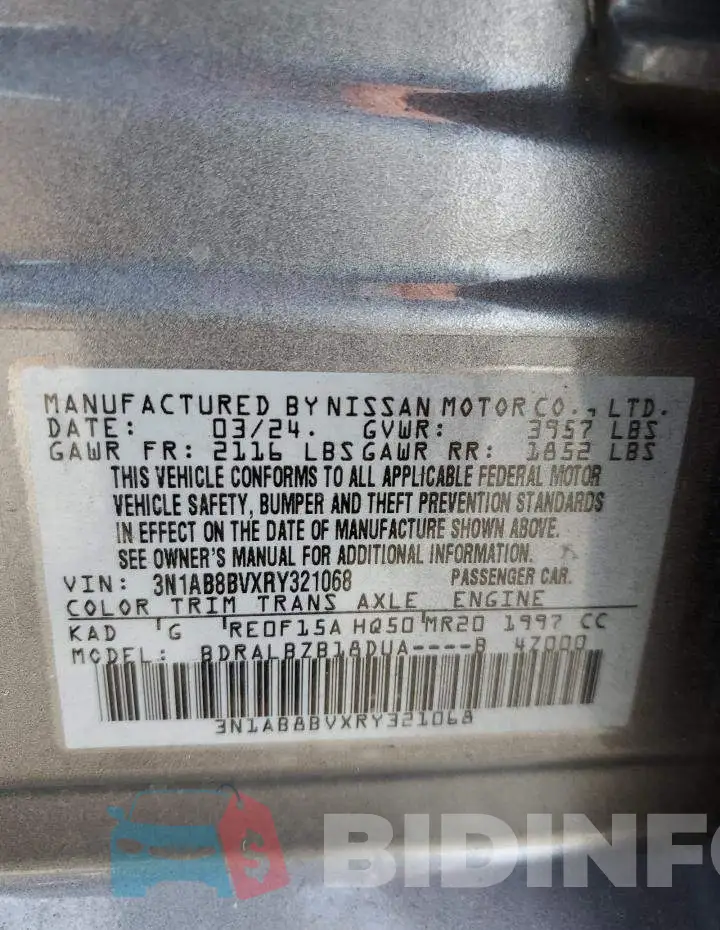 3N1AB8BVXRY321068 Photo# 12