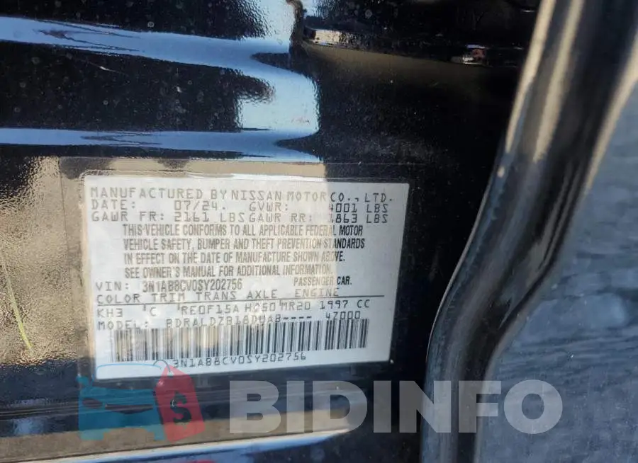 3N1AB8CV0SY202756 Photo# 12