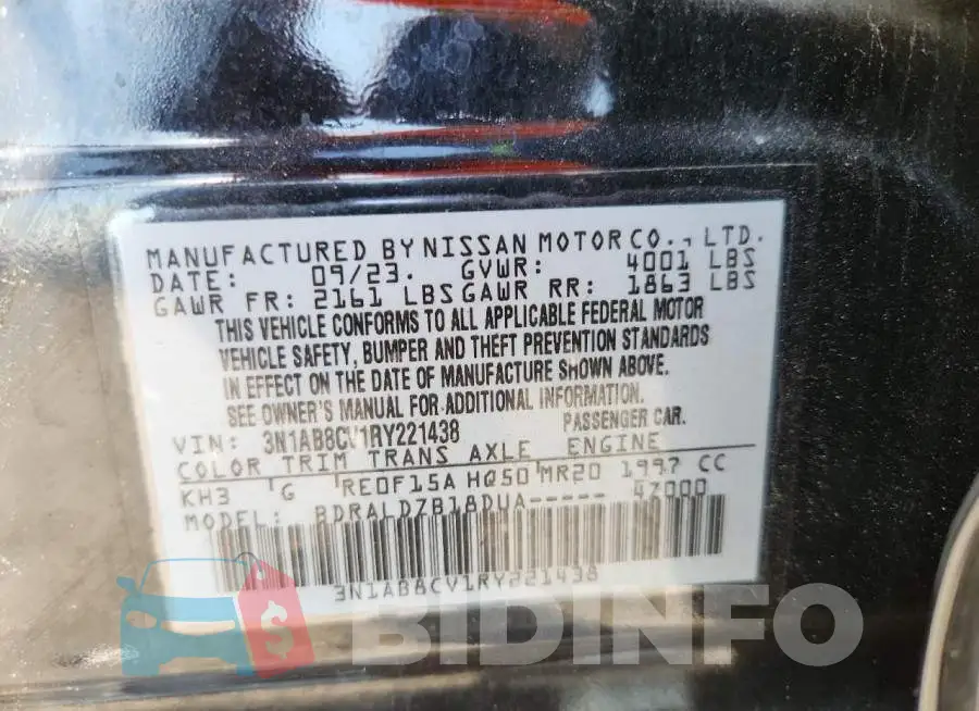 3N1AB8CV1RY221438 Photo# 13