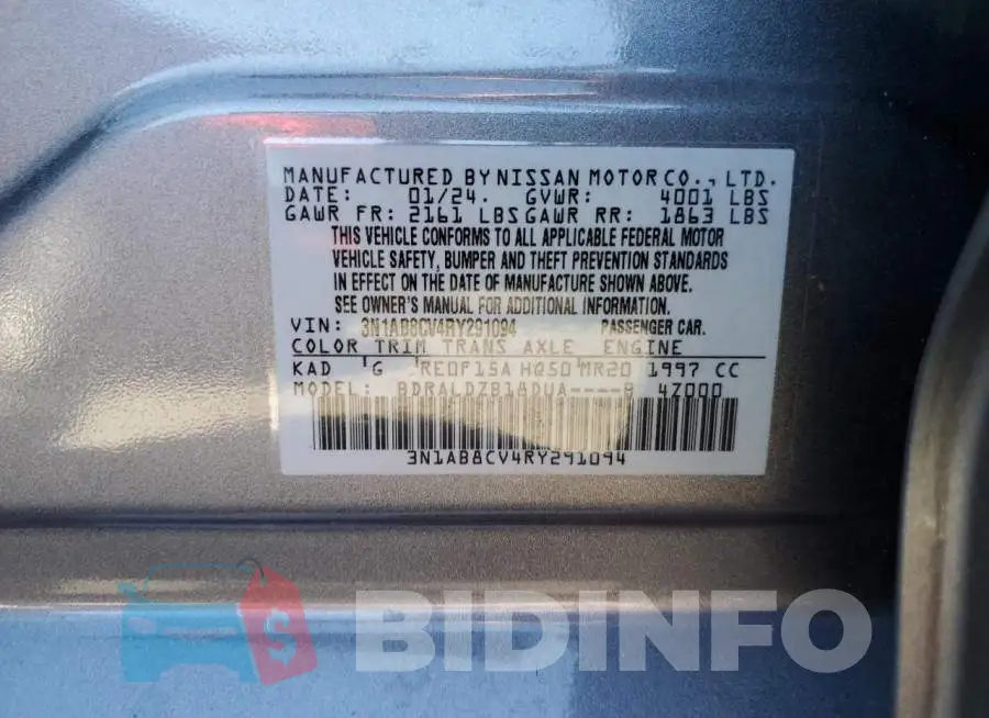 3N1AB8CV4RY291094 Photo# 12