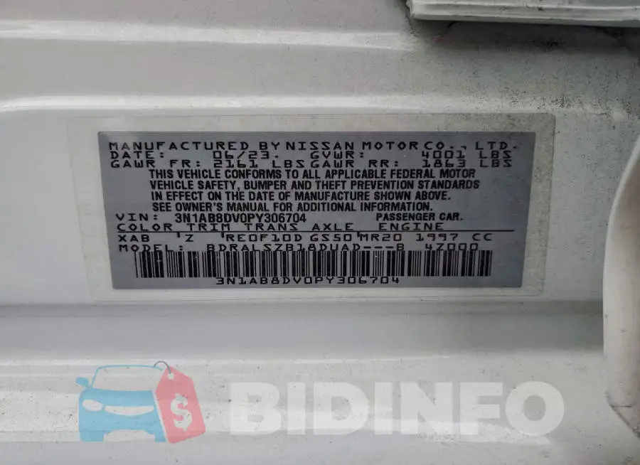 3N1AB8DV0PY306704 Photo# 12