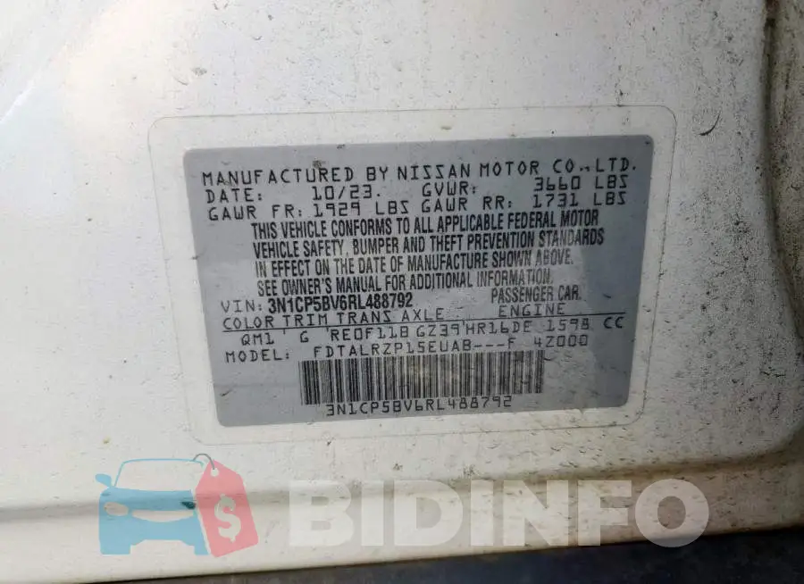3N1CP5BV6RL488792 Photo# 13