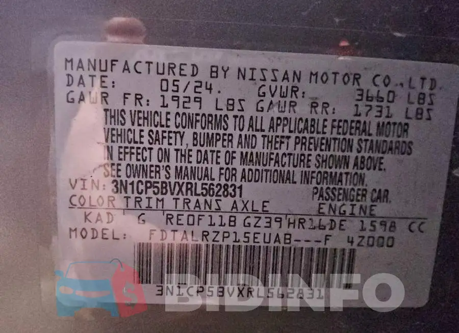 3N1CP5BVXRL562831 Photo# 12