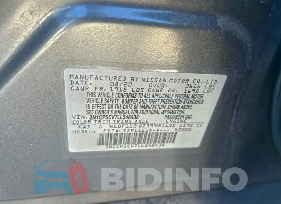 3N1CP5CV7LL548438 Photo# 10