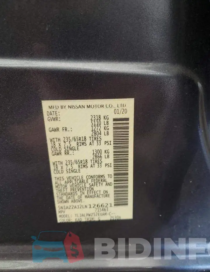 5N1AZ2AJ2LN126621 Photo# 13