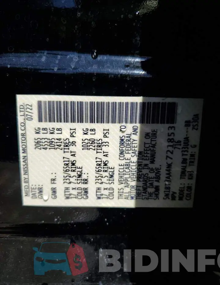 5N1BT3AA4NC721853 Photo# 14