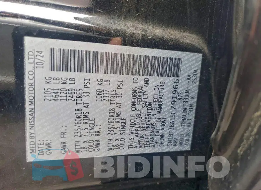 5N1BT3BA1SC791966 Photo# 12