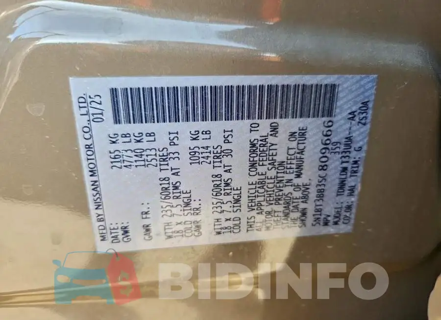 5N1BT3BB3SC809666 Photo# 14