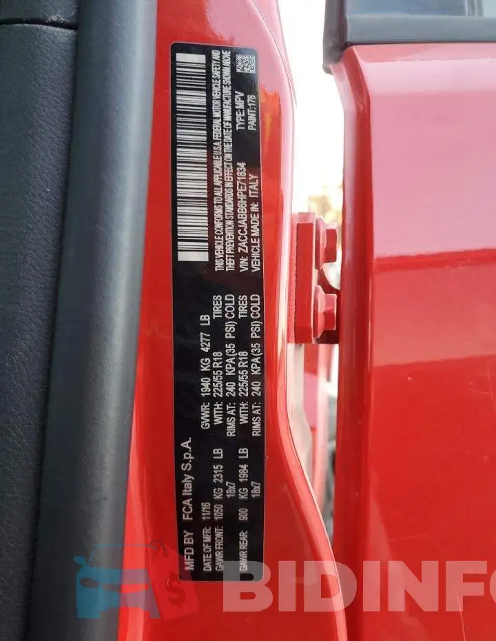 ZACCJABB6HPE71834 Photo# 13