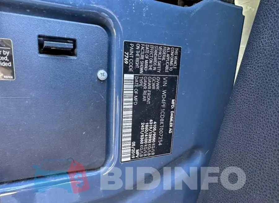 WD4PF1CD8KT007254 Photo# 10