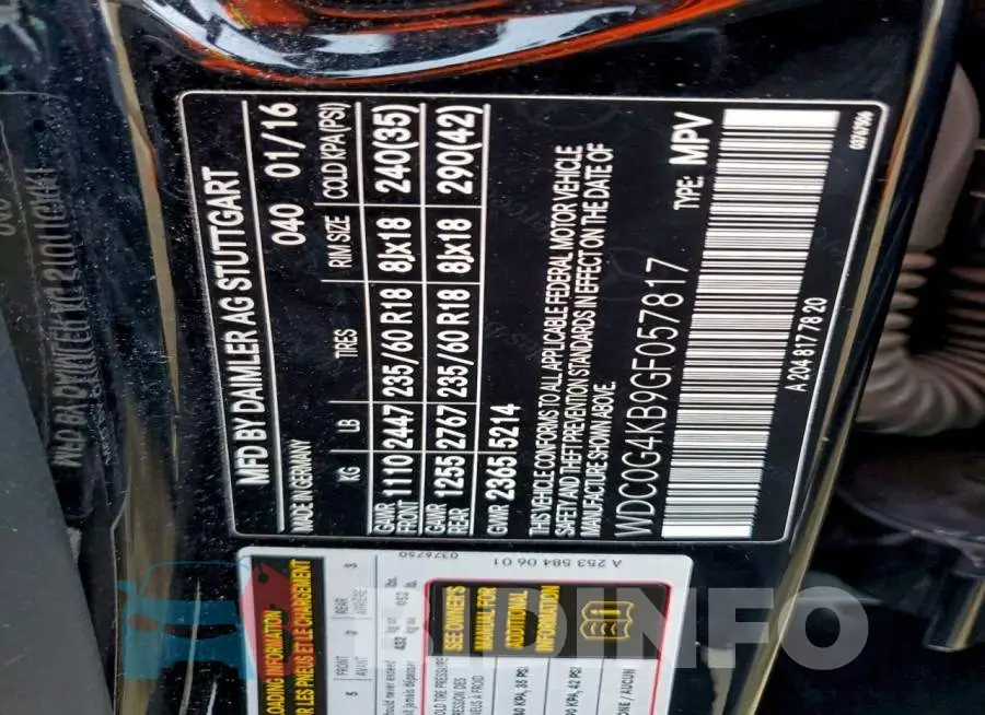 WDC0G4KB9GF057817 Photo# 13