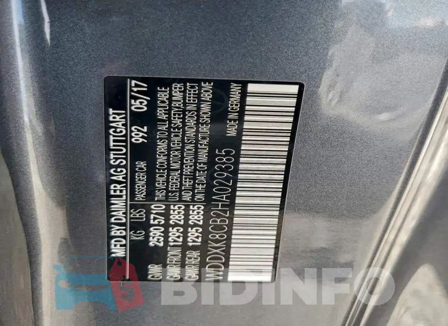 WDDXK8CB2HA029385 Photo# 12