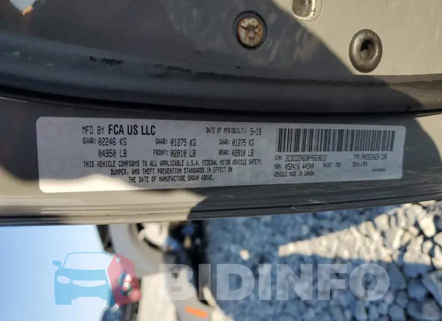 2C3CDZAG3KH669612 Photo# 13