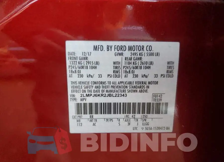 2LMPJ6KR2JBL22343 Photo# 12