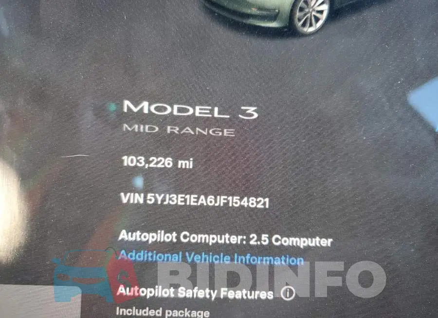5YJ3E1EA6JF154821 Photo# 9