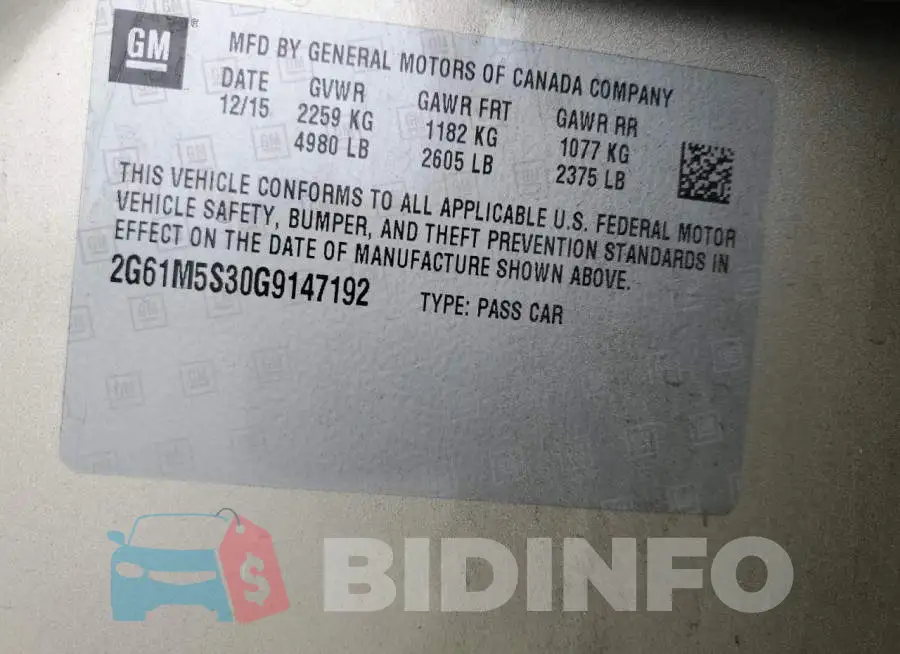 2G61M5S30G9147192 Photo# 12