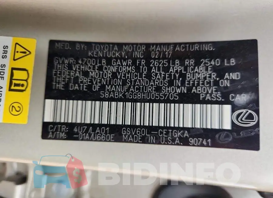 58ABK1GG8HU055705 Photo# 13