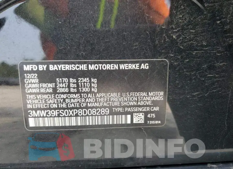 3MW39FS0XP8D08289 Photo# 12