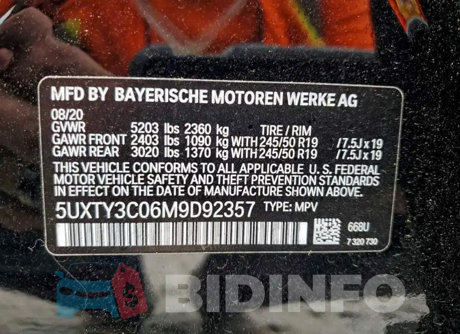 5UXTY3C06M9D92357 Photo# 14