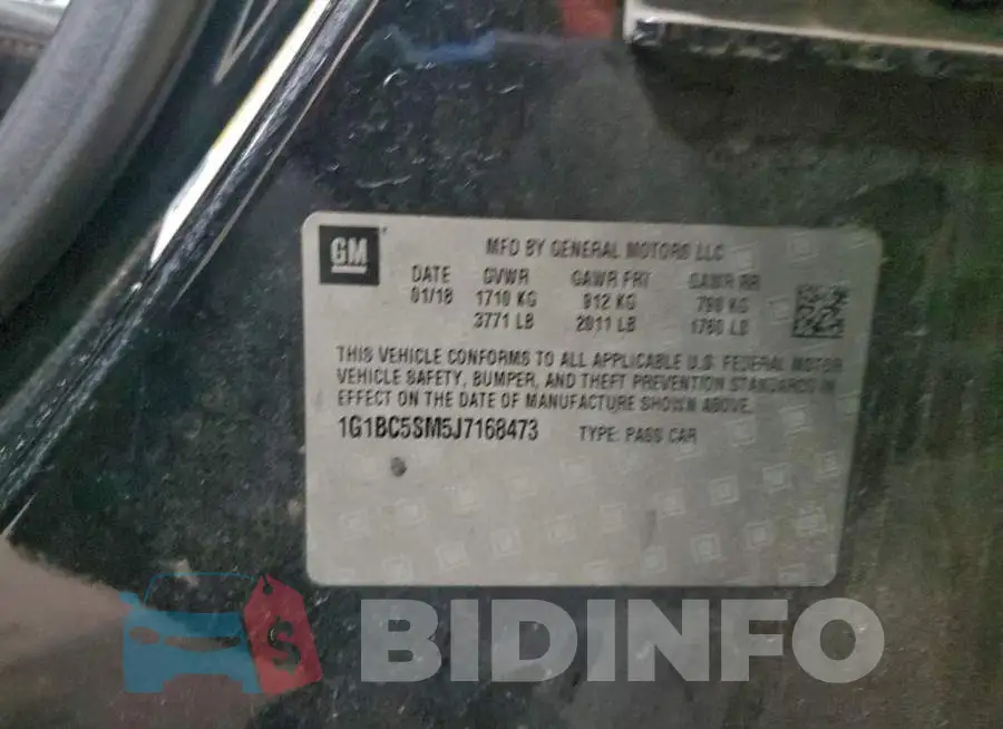 1G1BC5SM5J7168473 Photo# 12