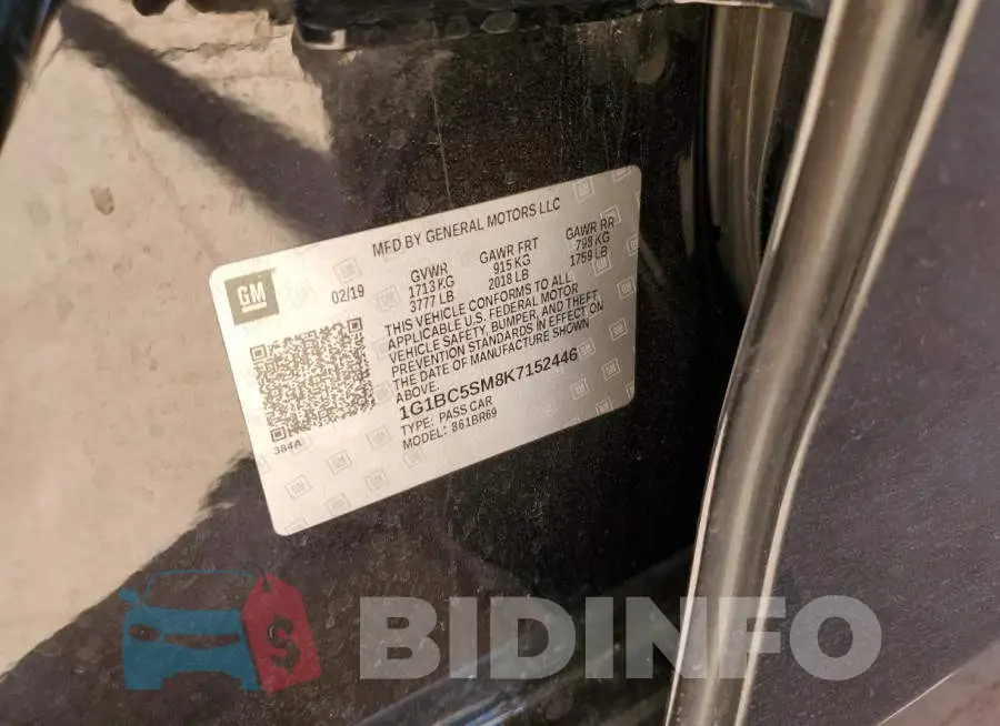 1G1BC5SM8K7152446 Photo# 13