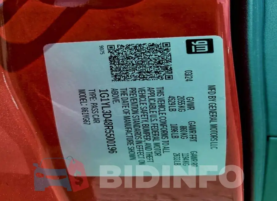 1G1YL3D48R5500196 Photo# 13