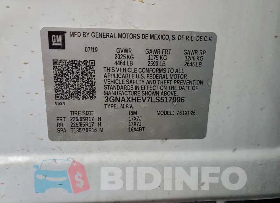 3GNAXHEV7LS517996 Photo# 13