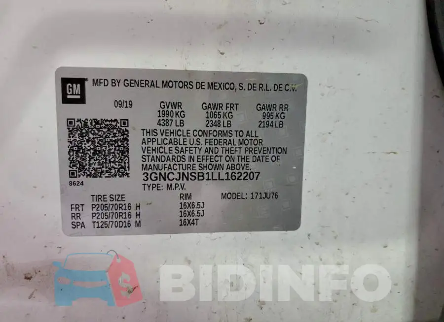 3GNCJNSB1LL162207 Photo# 13