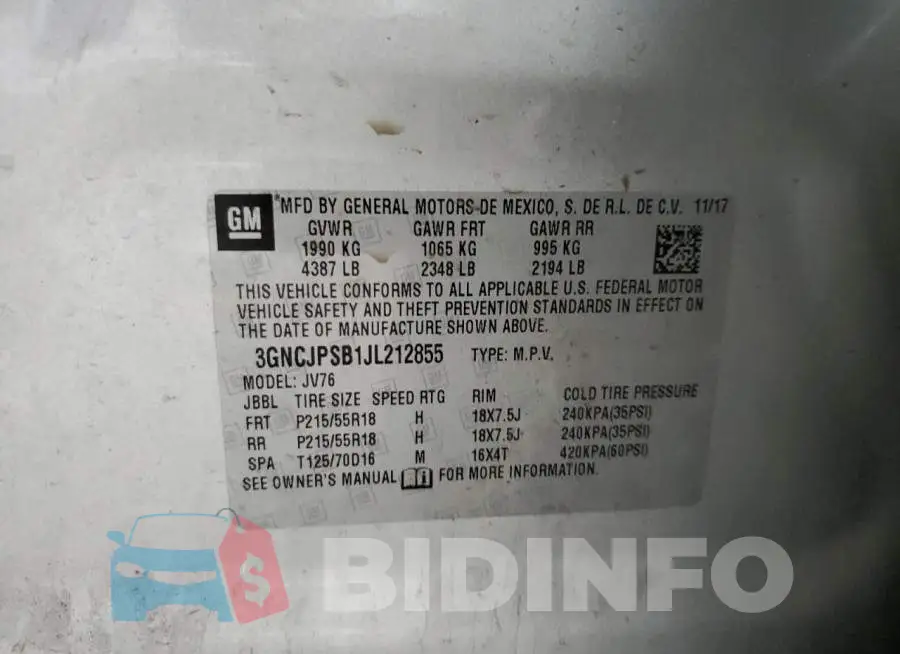 3GNCJPSB1JL212855 Photo# 13