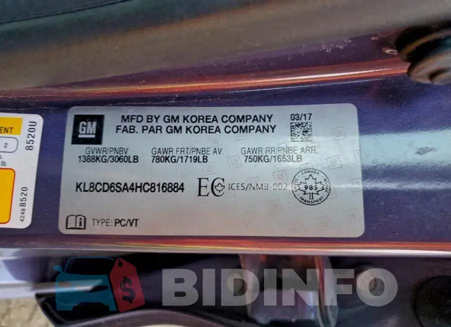 KL8CD6SA4HC816884 Photo# 12