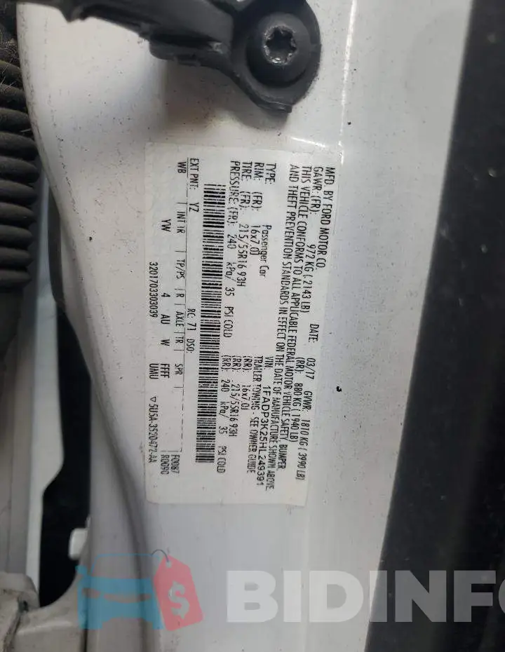 1FADP3K25HL249391 Photo# 13