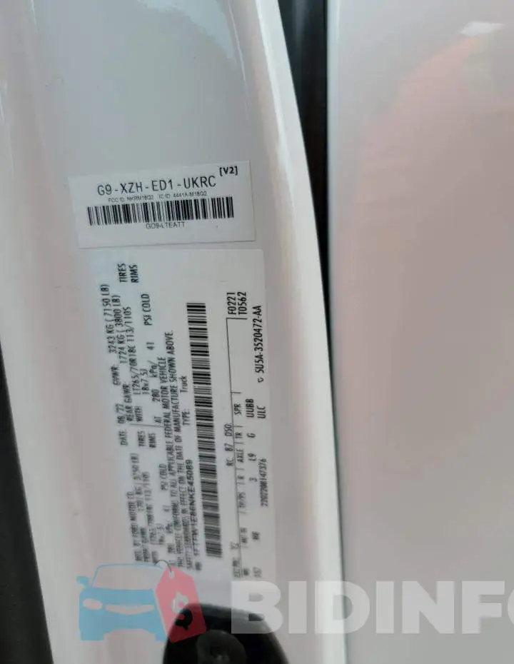 1FTFW1E86NKE45089 Photo# 12