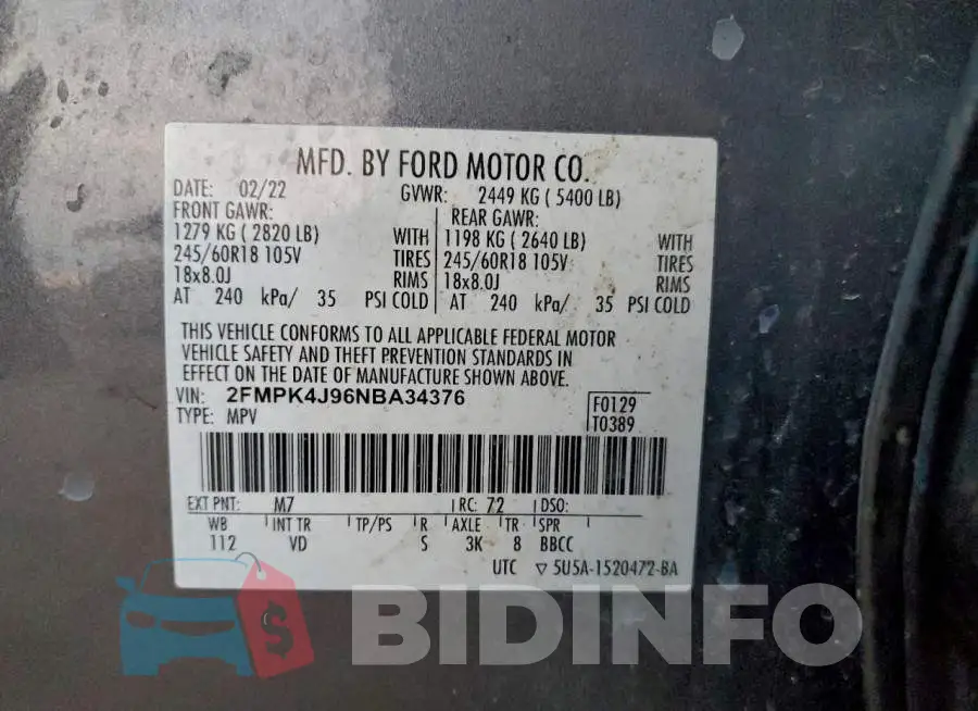 2FMPK4J96NBA34376 Photo# 13