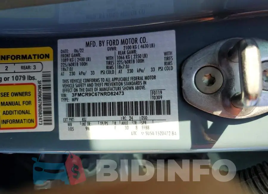 3FMCR9C67NRD82473 Photo# 13