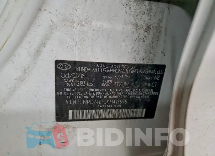 5NPD74LF2KH413595 Photo# 12