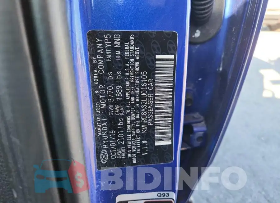 KMHRB8A32LU016105 Photo# 13