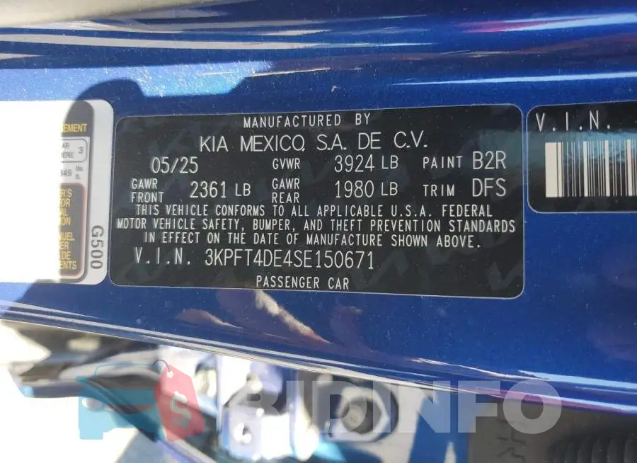 3KPFT4DE4SE150671 Photo# 12