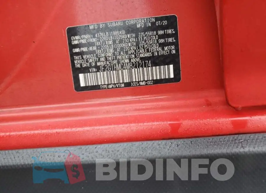 JF2GTHMC4M8212174 Photo# 13