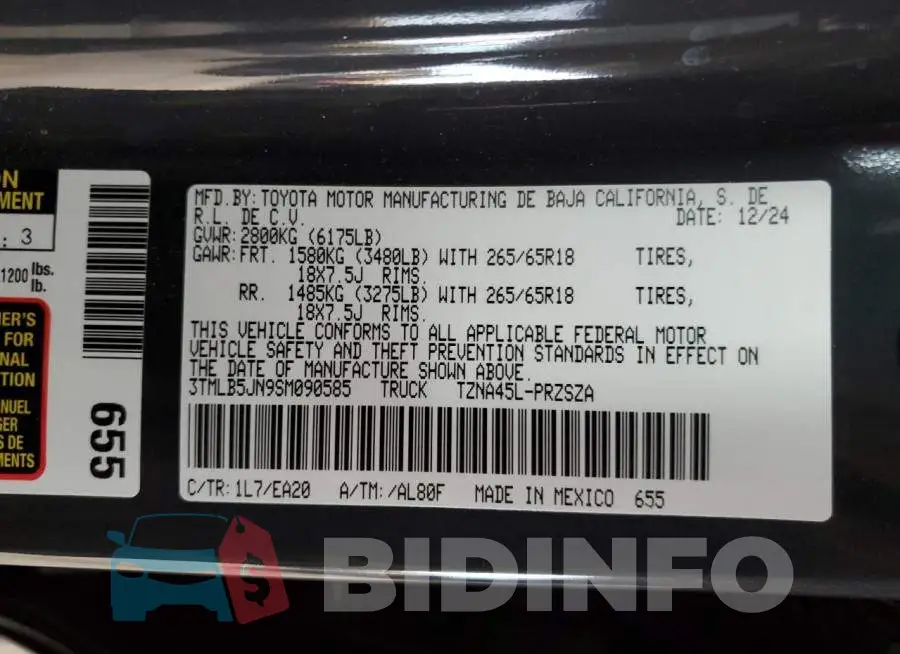 3TMLB5JN9SM090585 Photo# 12