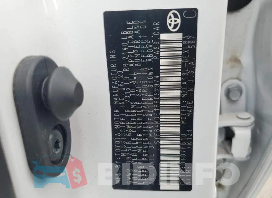 5YFB4MDE1PP052974 Photo# 12