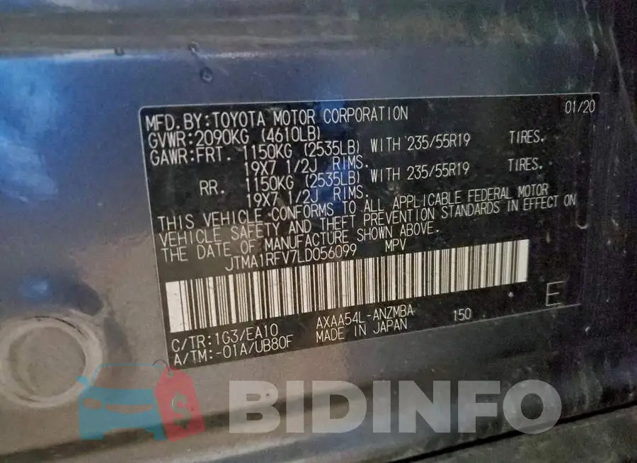 JTMA1RFV7LD056099 Photo# 13