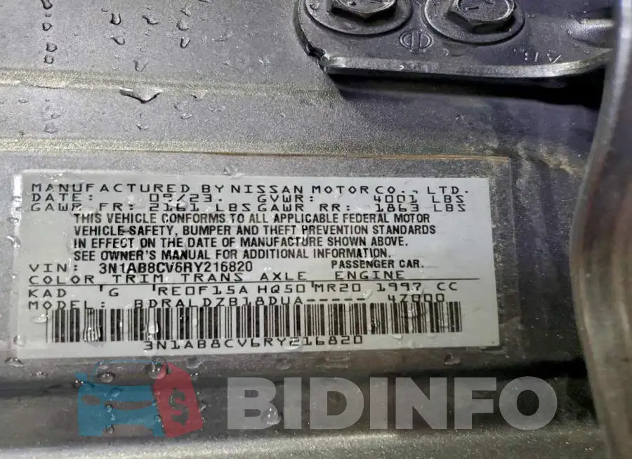 3N1AB8CV6RY216820 Photo# 12