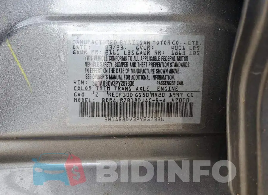 3N1AB8DV3PY257336 Photo# 12