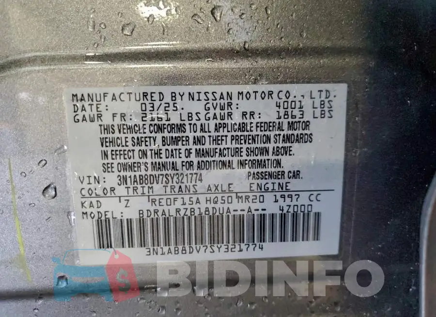 3N1AB8DV7SY321774 Photo# 12