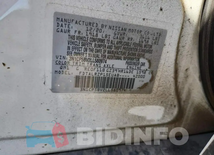 3N1CP5BV2LL580974 Photo# 12