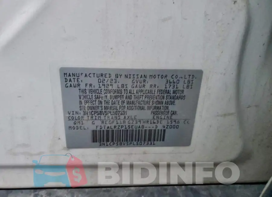 3N1CP5BV5PL507331 Photo# 13