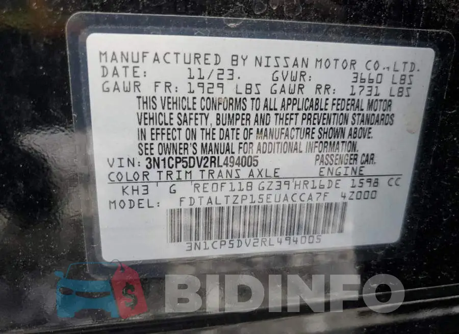 3N1CP5DV2RL494005 Photo# 13