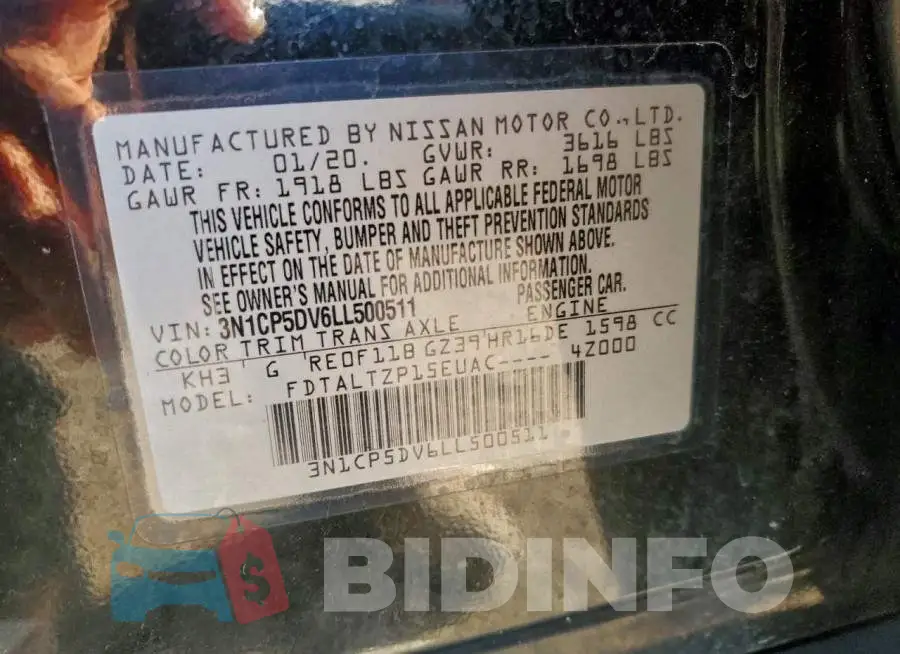 3N1CP5DV6LL500511 Photo# 12
