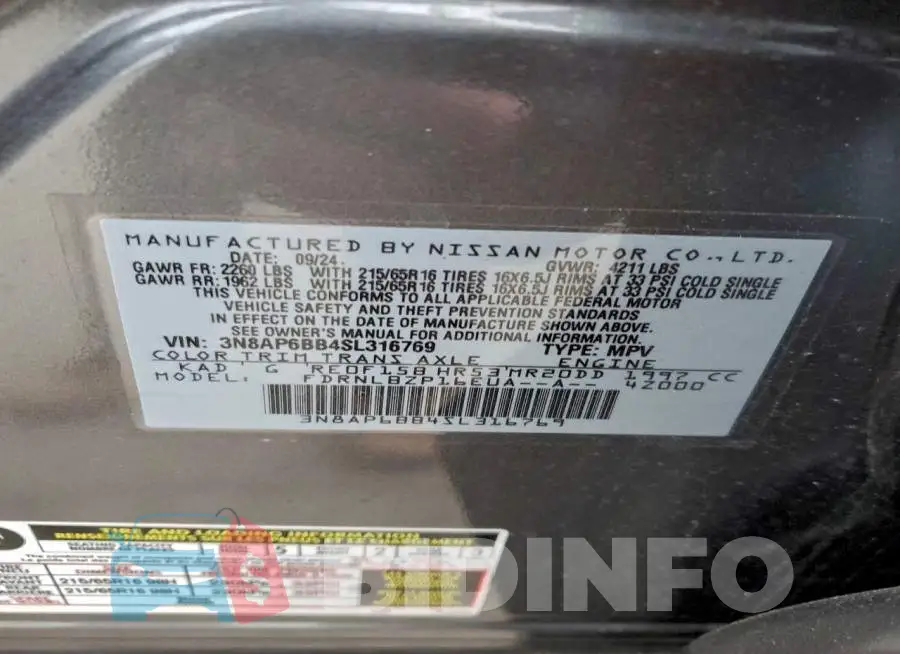 3N8AP6BB4SL316769 Photo# 13